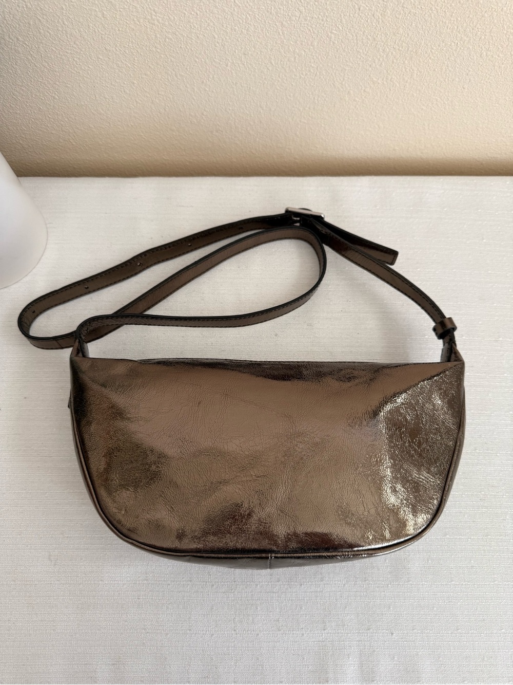 Madewell Metallic Bronze Shoulder Bag - Sleek Women’s Crossbody